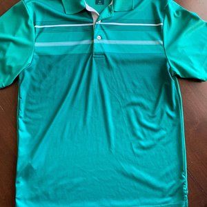 Golf Shirt Pro Tour Men's Breathable Moisture-Wicking Collard Athletic (Green)